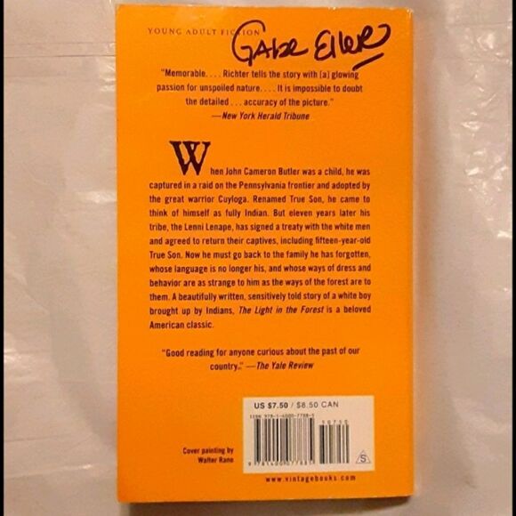 The Light in the Forest Young Adult Fiction Paperback Book - Picture 13 of 16